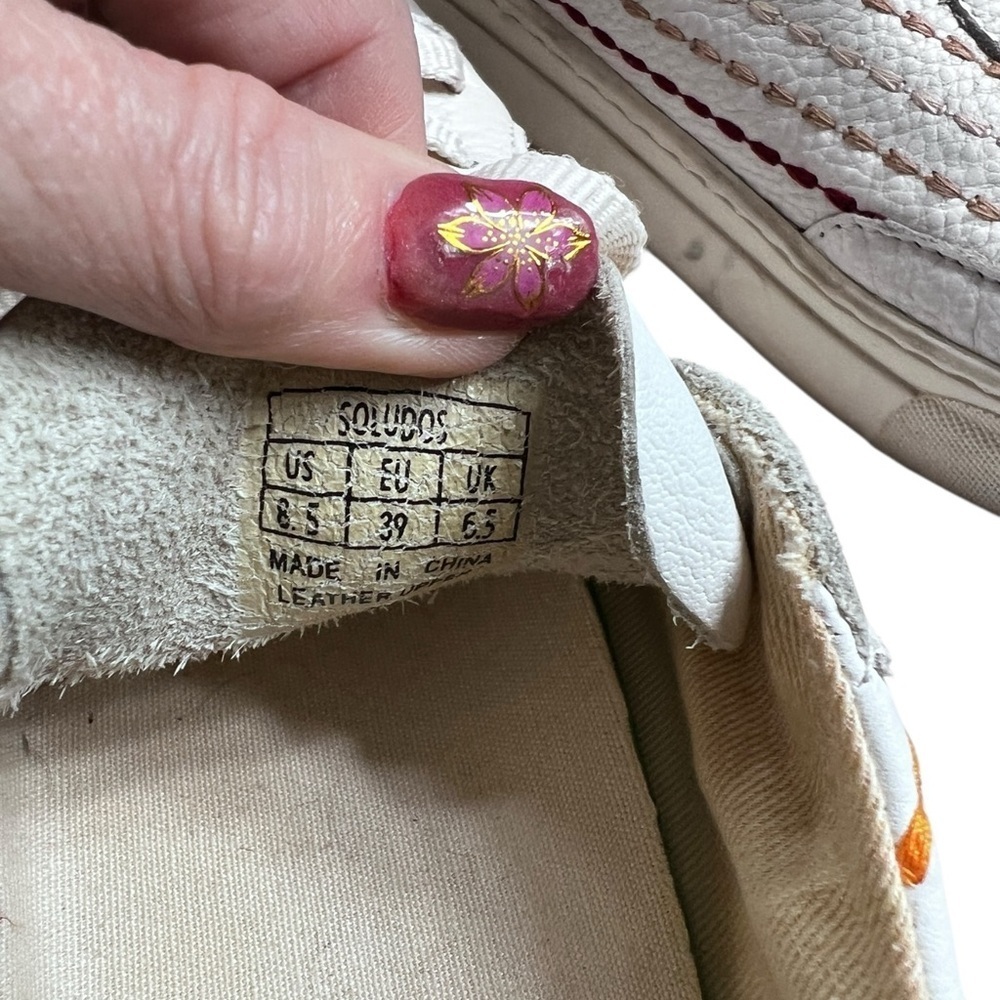 Soludos Cream with pastel trim Casual Shoes - Picture 2 of 3